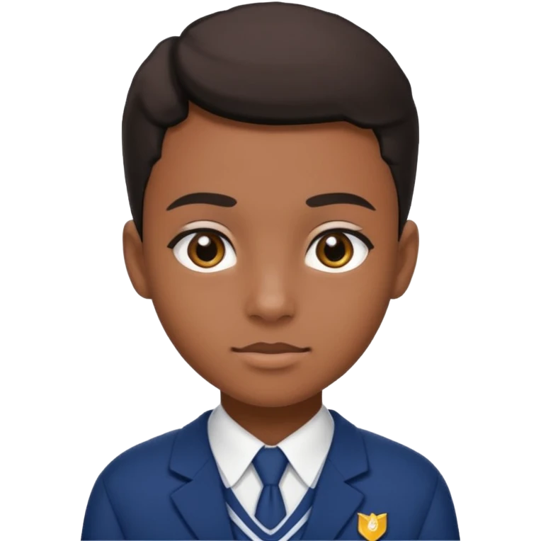 American black highschool student emoji