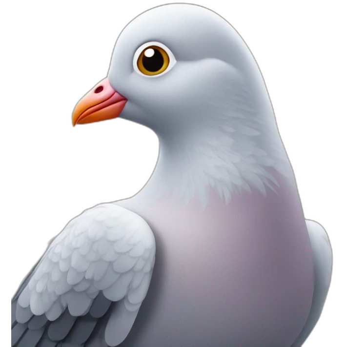 Pâte sur un pigeon emoji