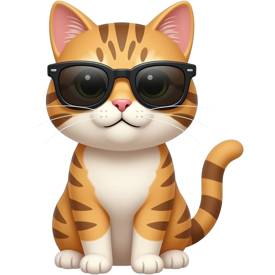 Cat wearing sunglasses emoji