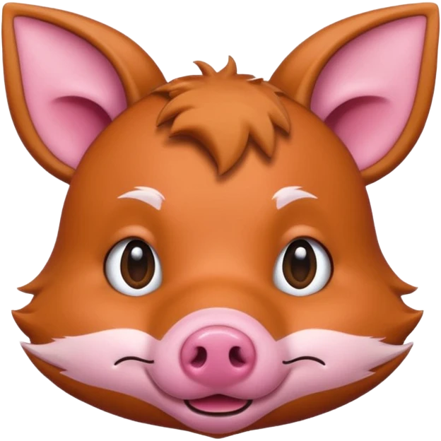 Fox pig hybrid ￼ emoji