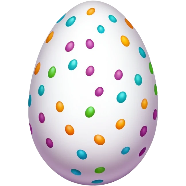 Colored egg emoji
