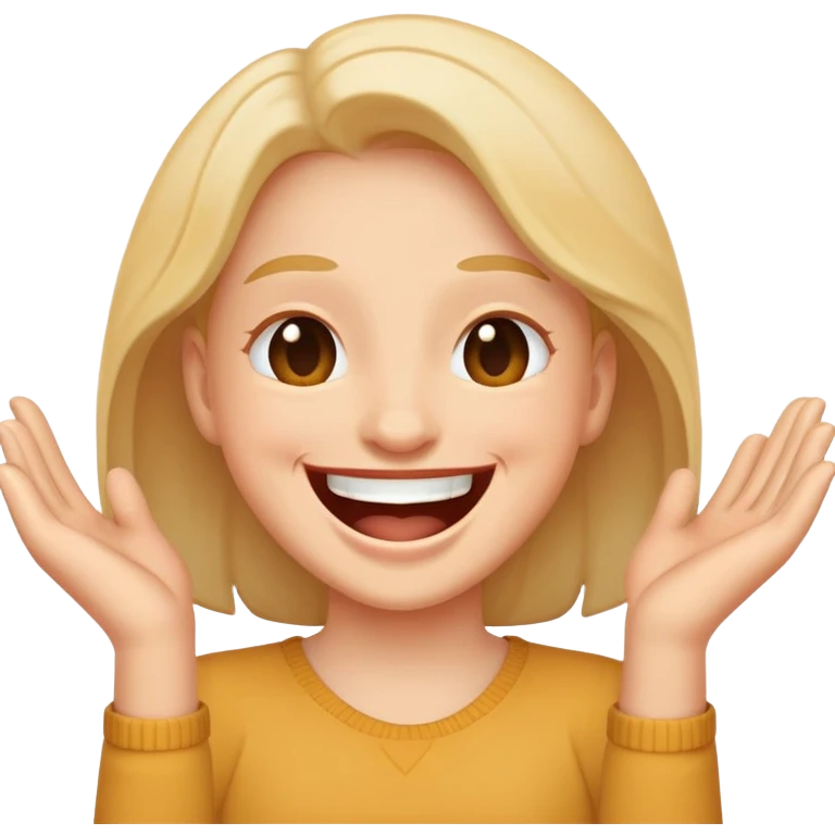 Emoji holding in laugh emoji