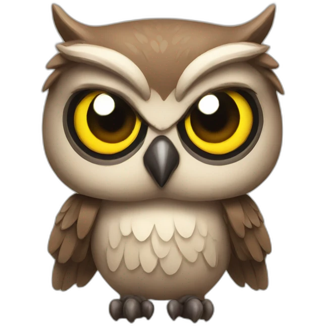 Muscular Owl emoji