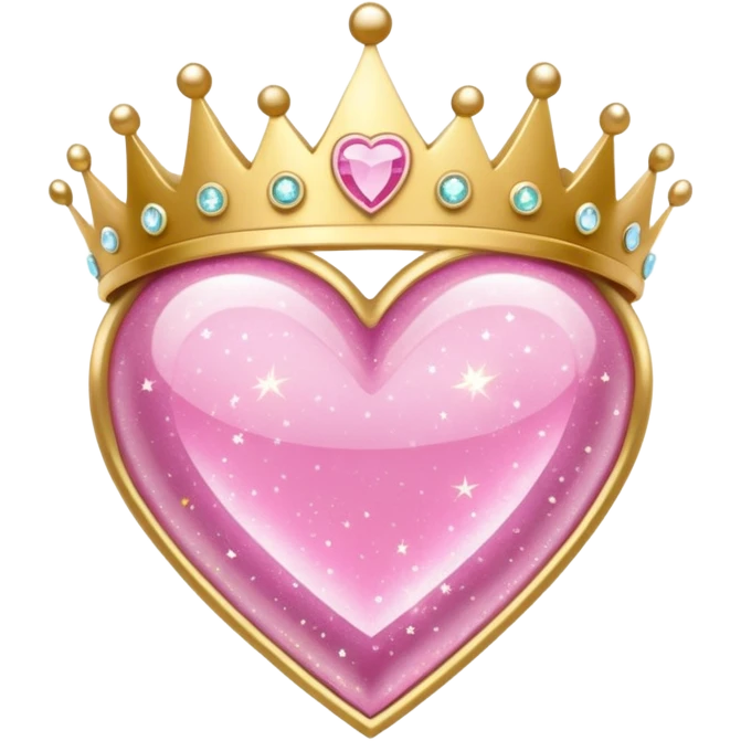 magical girl tiara themed heart emoji