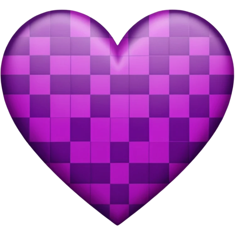 purple heart with a checkered pattern emoji