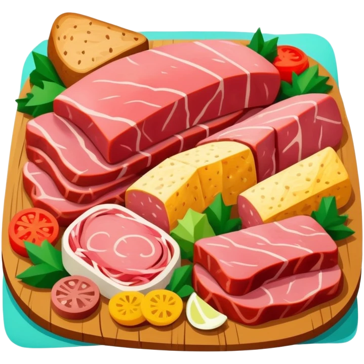 picasso abstract SPAM MEAT landscape  emoji