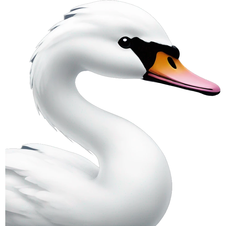Swan with white bow  emoji