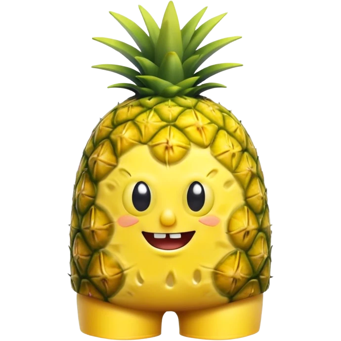 SpongeBob wearing pineapple shorts emoji