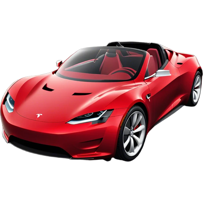 Tesla Roadster - Tesla (Model Year: 2020) (Iconic colour: Dark Red) emoji