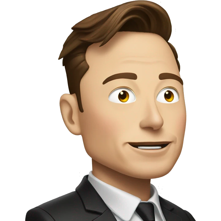 Elon musk in Tesla  emoji