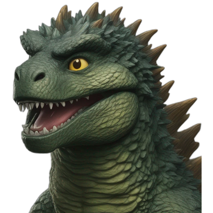 Godzilla (proportional)calm (realistic) (Godzilla King of the Monsters, 2019) emoji