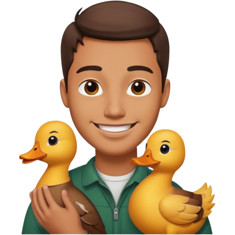 Dude with duck emoji
