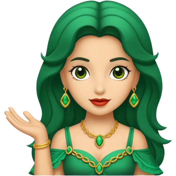 Esmeralda pedra preciosa emoji