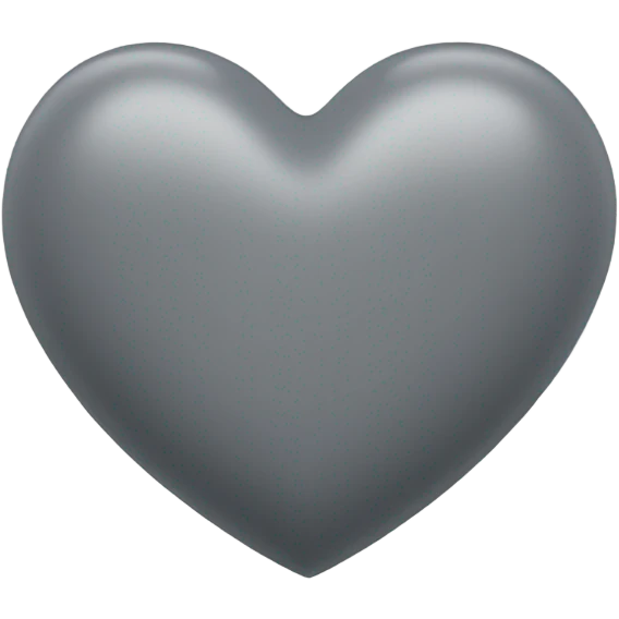 grey heart emoji