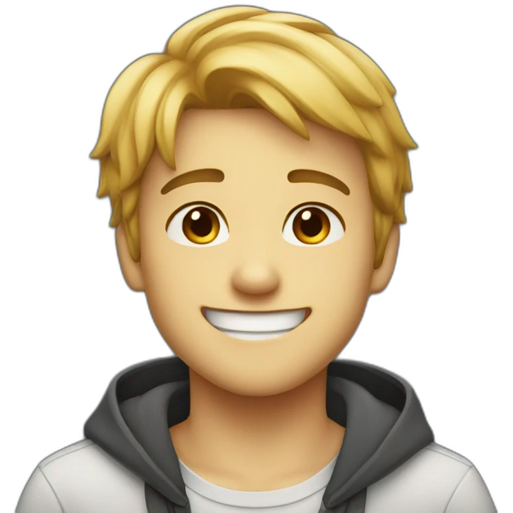 Cute boy smile  emoji
