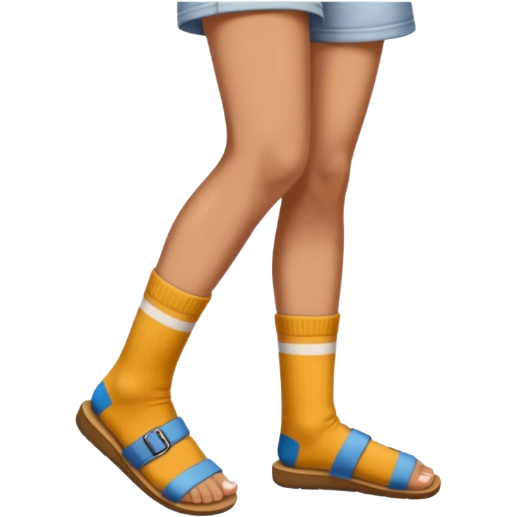 socks in sandals emoji