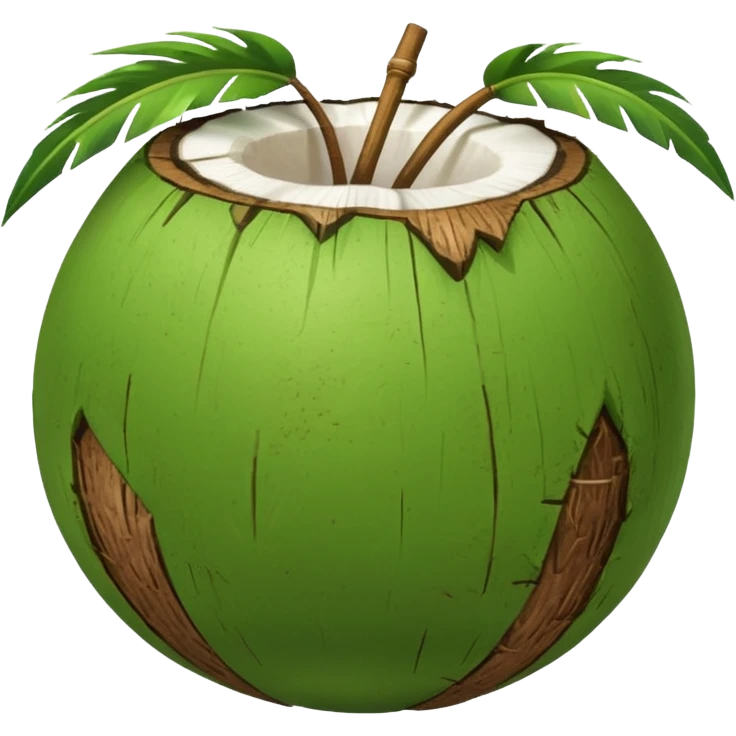 Green Coconut  emoji