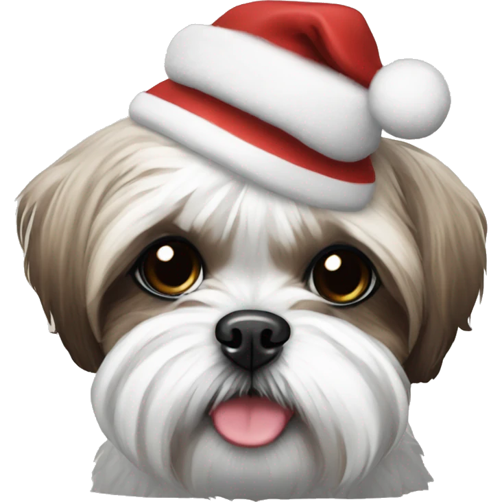 Shih Tzu Christmas  emoji