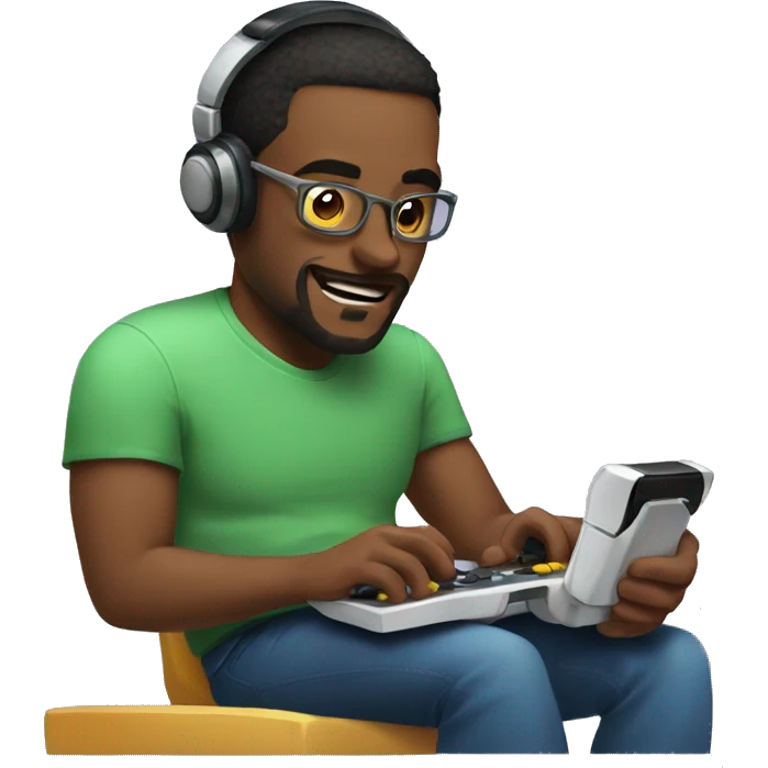 husband busy playing videogames emoji