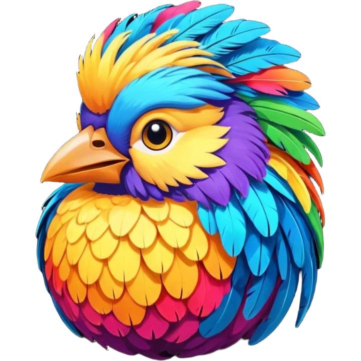 Bird with big balls emoji