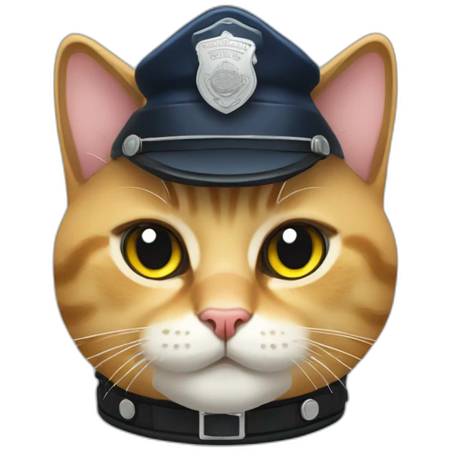 British cat police hat emoji