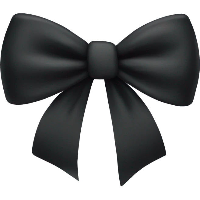 Black bow emoji
