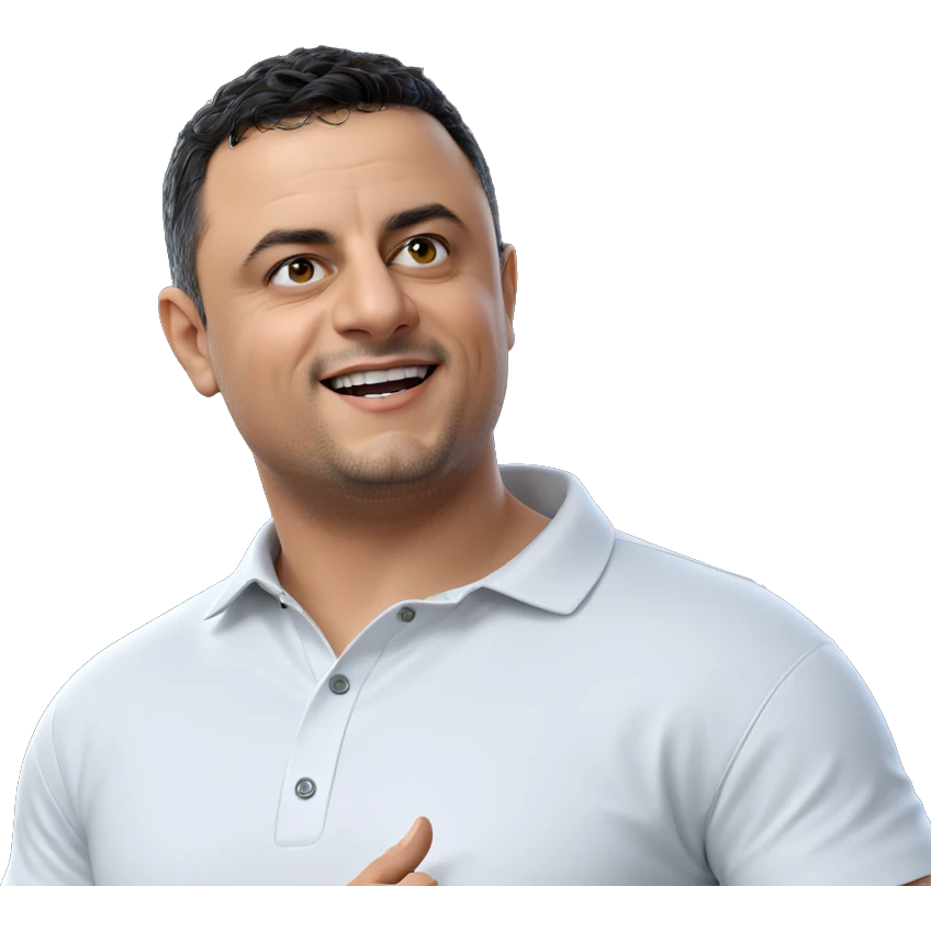 smiling boy in white shirt emoji