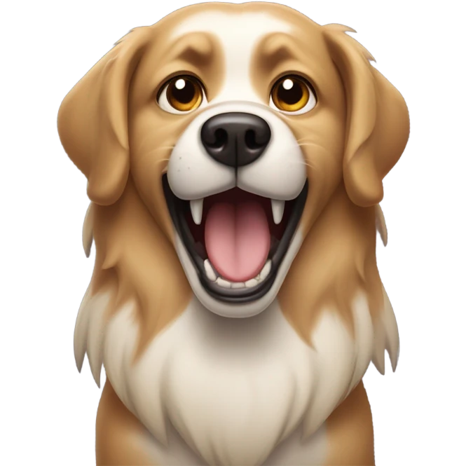 Angry dog emoji