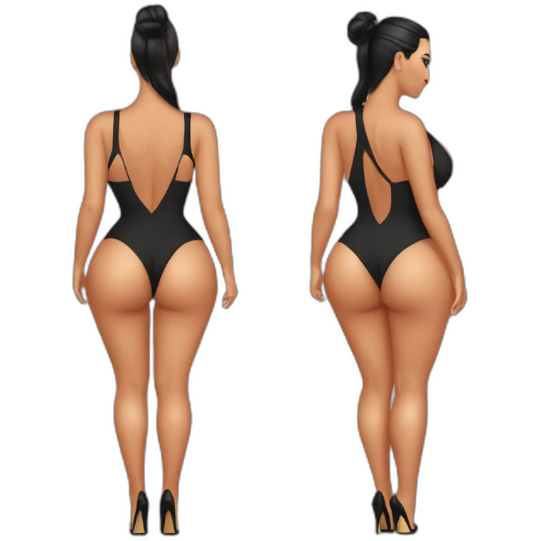 Kim kardashian big bum emoji