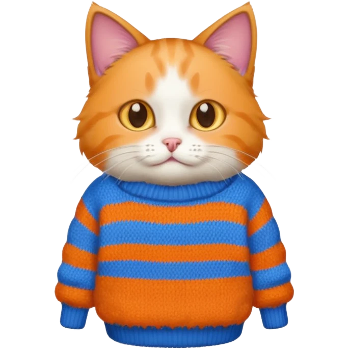 A cat in a sweater  emoji