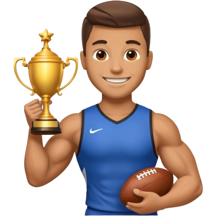 Football player winning  emoji