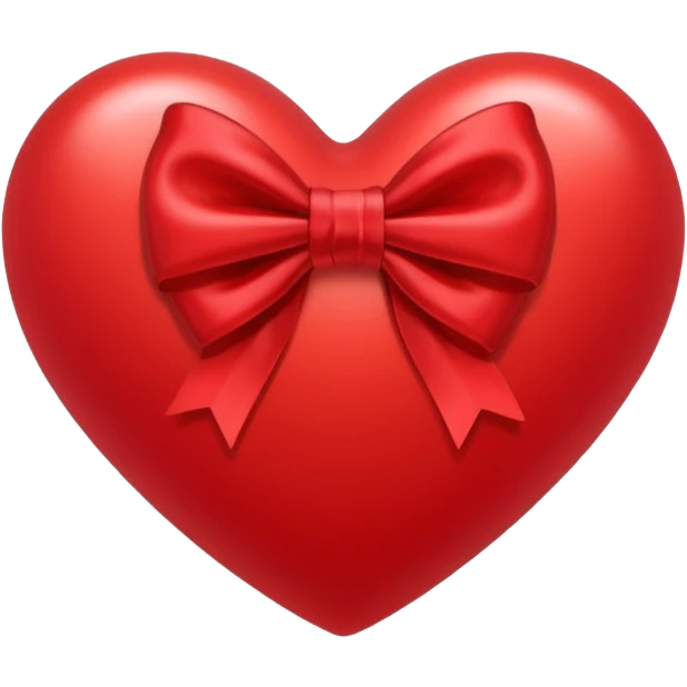 Heart with bow emoji
