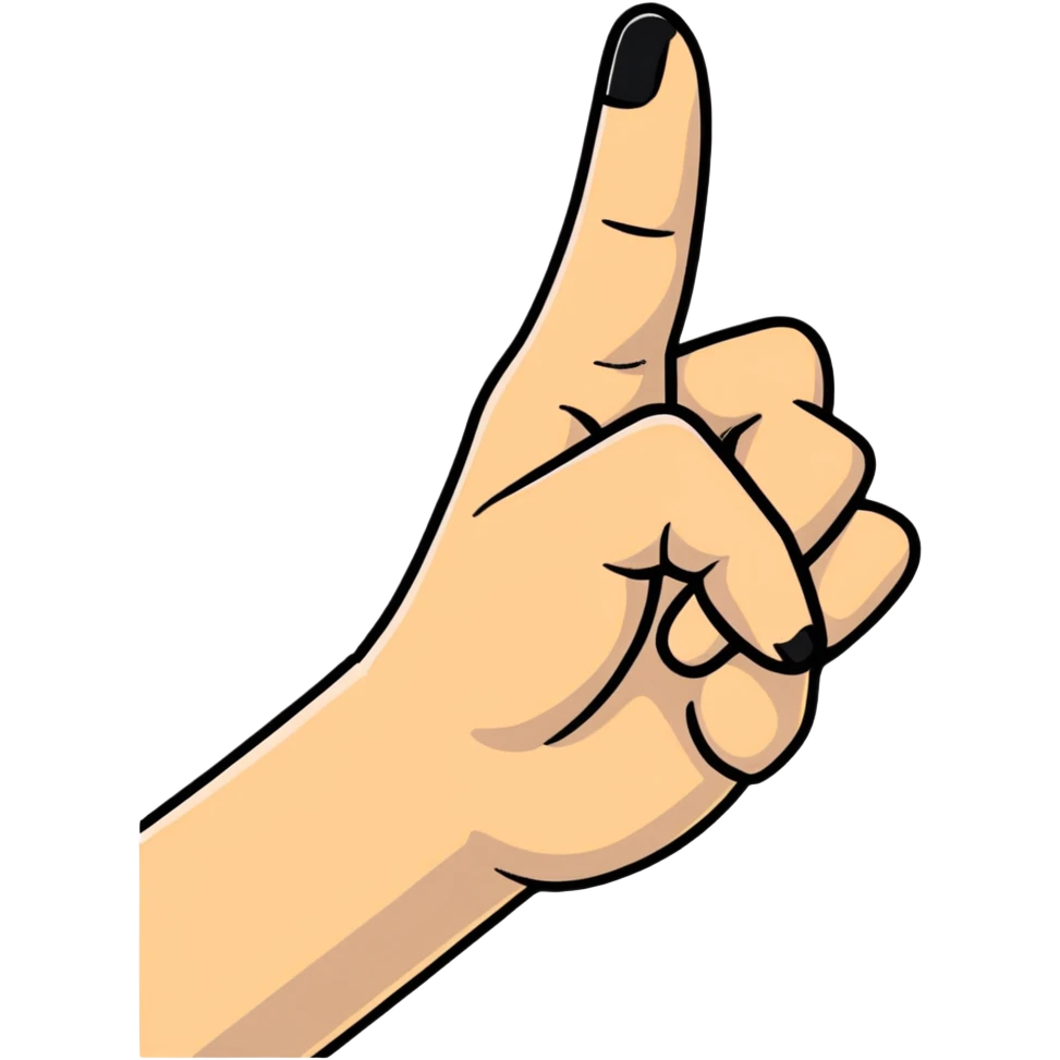 single finger emoji