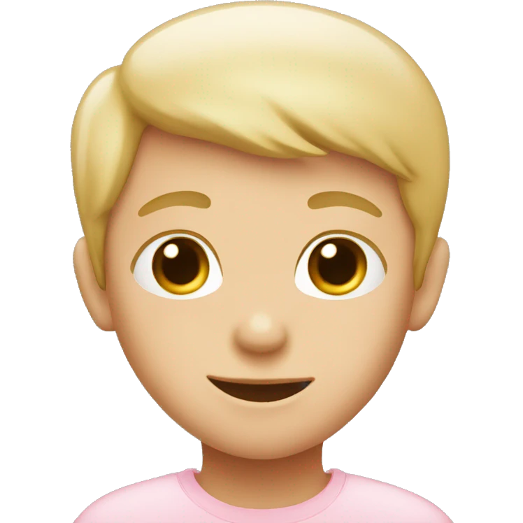 Light pink boy emoji