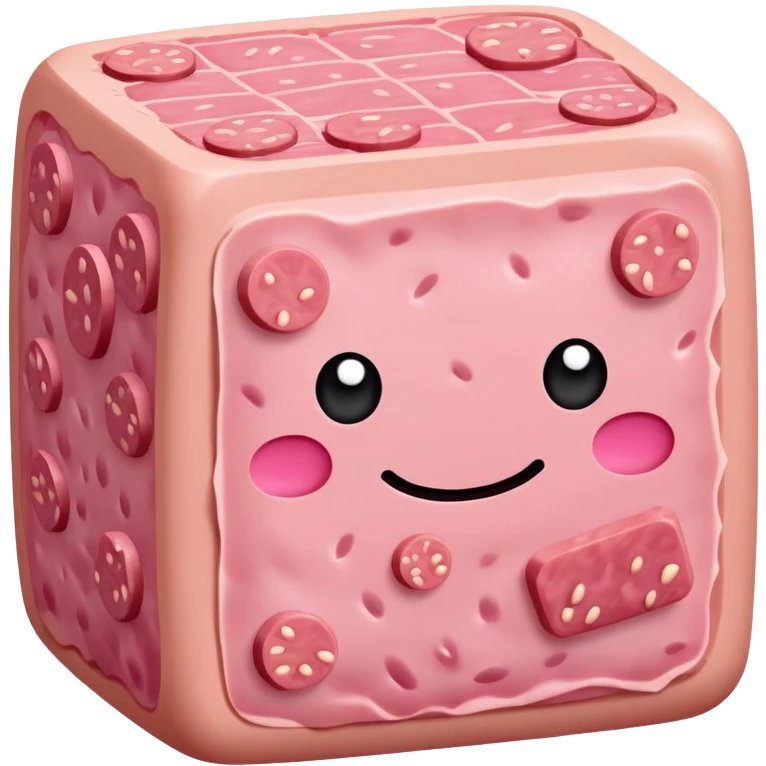 kawaii style SPAM MEAT landscape  emoji