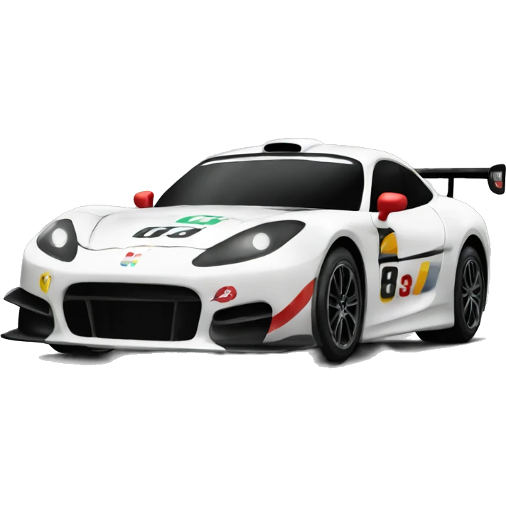 Racer car emoji