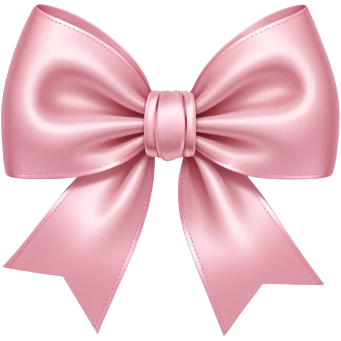 light pink bow on light pink bow emoji