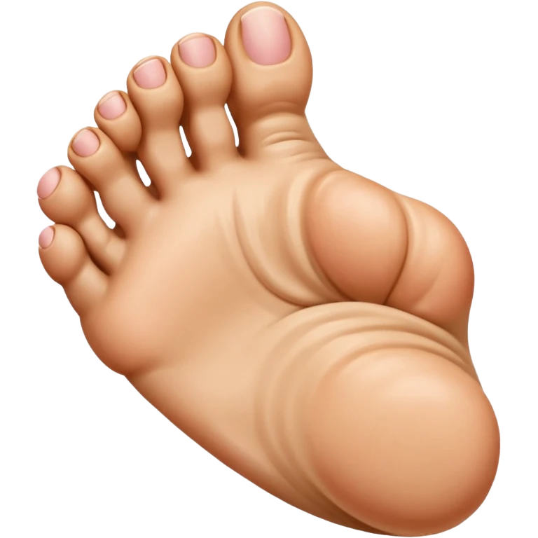 Toe flipping the middle toe emoji