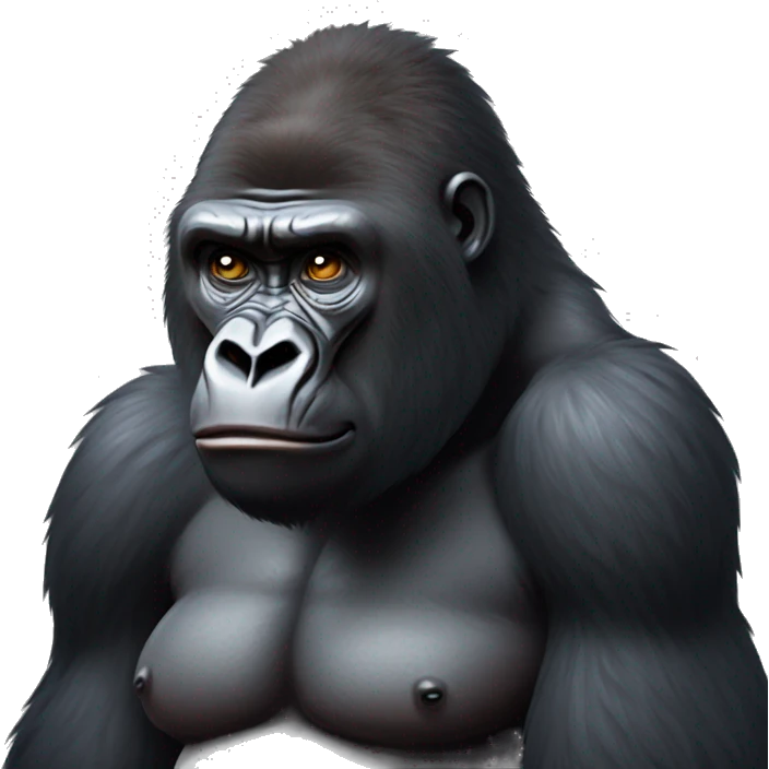 Gorilla shrugging shoulders like 🤷‍♂️  emoji