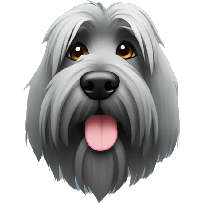 Grey Briard  emoji