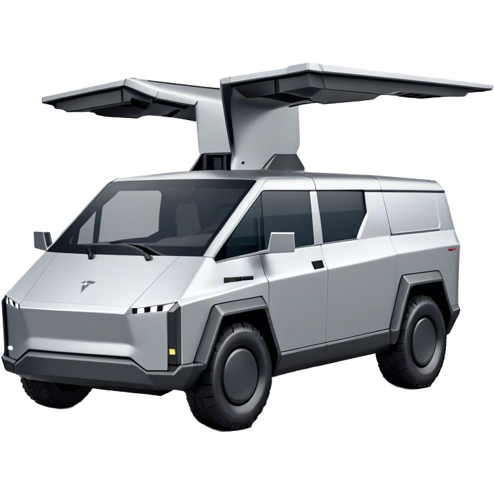Tesla Cybertruck - Tesla (Model Year: 2022) (Iconic colour: Silver) emoji