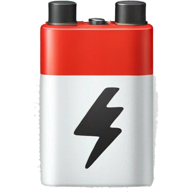 red battery emoji