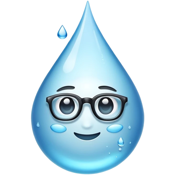 water droplet x neerd emoji emoji