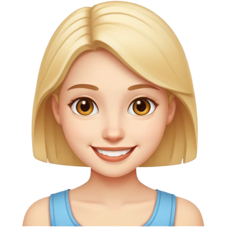 smilling girl emoji