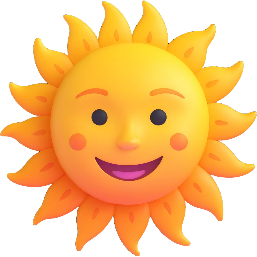 smiling sun emoji