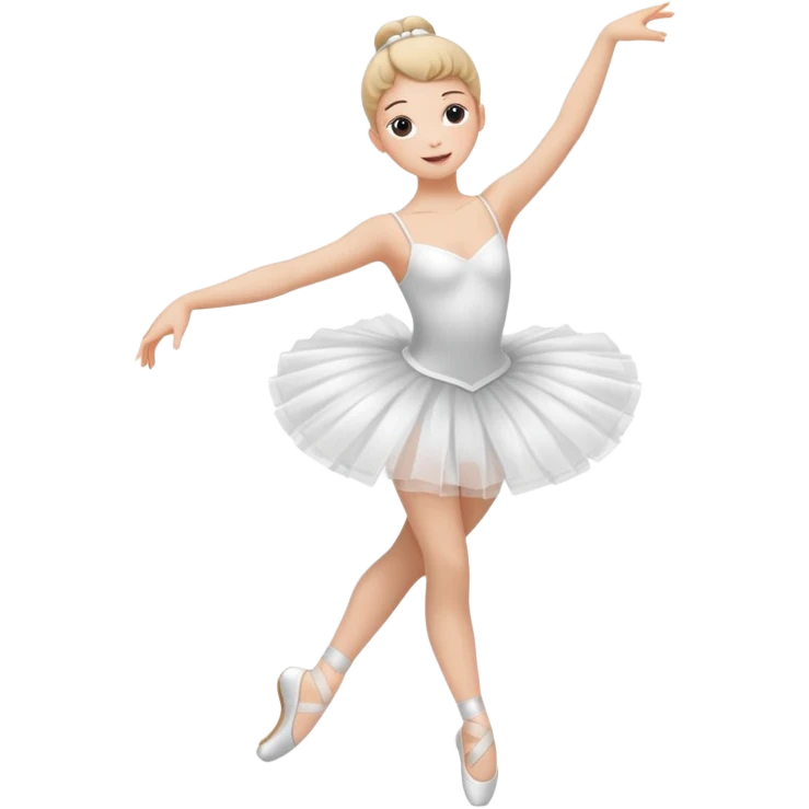 Bailarina de ballet cuerpo completo emoji