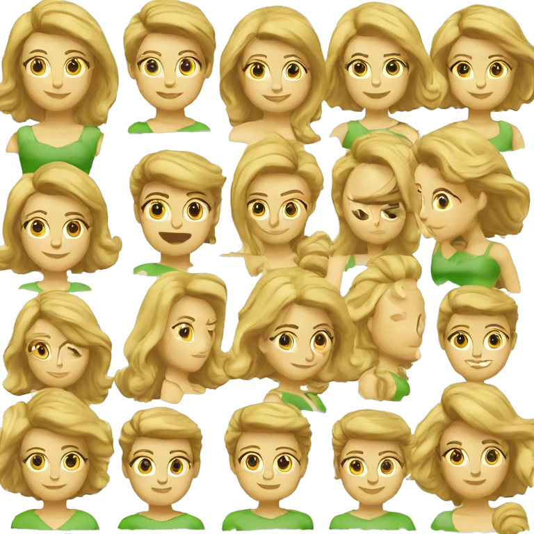 Дівчина темний колір волосся, зелені очі тримає у руках ноутбук  emoji