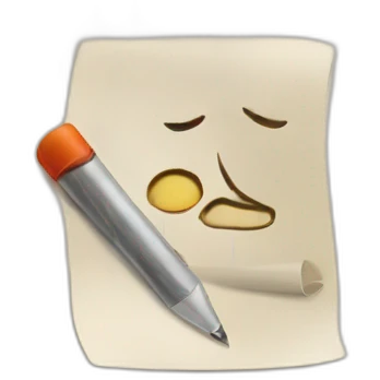 writing in notepad emoji