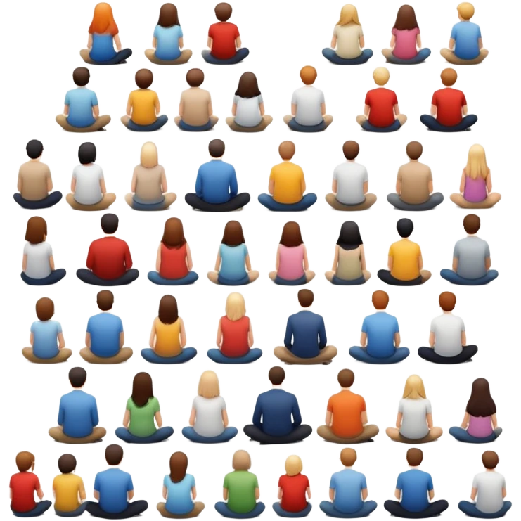 people facing away sitting  emoji
