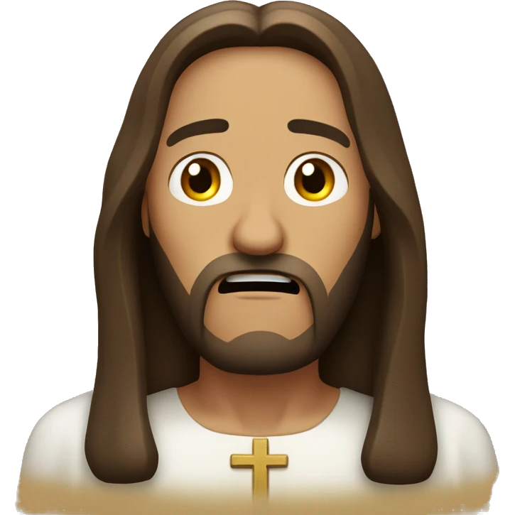 jesus christ scared  emoji